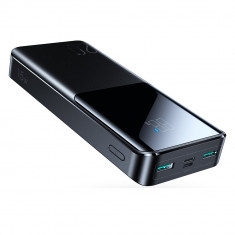 Baterie externa portabila Joyroom JR-T014, 20000 mAh, 4 Porturi, Afisaj, Quick Charge 3.0, 15W, Cablu USB-C inclus, Negru foto
