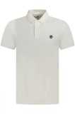 Cumpara ieftin Timberland Tricou polo Millers River Pique barbati, cu logo brodat, Regular fit, Alb, S