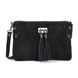 Cumpara ieftin Geanta dama Tianna GT1574, piele intoarsa, negru