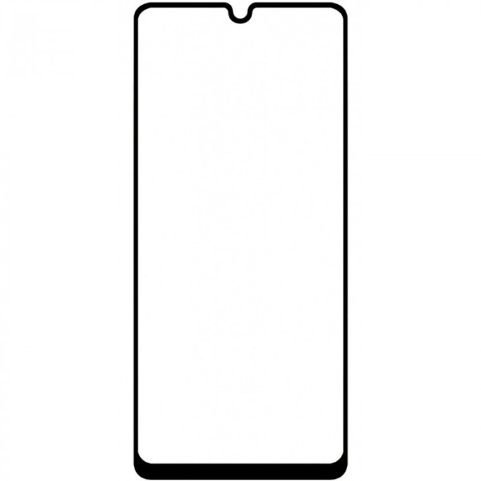 Folie Protectie Ecran OEM pentru Samsung Galaxy A31s, 10D, 9H, Sticla securizata, Full Face, Full Glue, Neagra