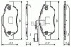 Set placute frana,frana disc CITROEN NEMO caroserie (AA) (2008 - 2016) BOSCH 0 986 495 097