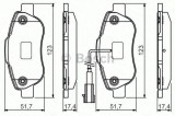 Set placute frana,frana disc FIAT LINEA (323) (2007 - 2016) BOSCH 0 986 495 097