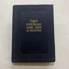 I. M. Rijic - Tabele de integrale, sume, serii si produse foto