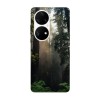 Husa compatibila cu Huawei P50 model Light into the forest darkness, Silicon, TPU, Viceversa, Transparent, Carcasa