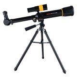 Telescop pentru copii cu stativ si 2 oculare pentru observarea cerului, 46x43x33 cm, negru Household NewTrend