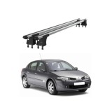 Set bare transversale aluminiu cu prindere in puncte fixe compatibile Renault Megane II 2002-2010 negre sau argintii Cod: 120101 Kit 201