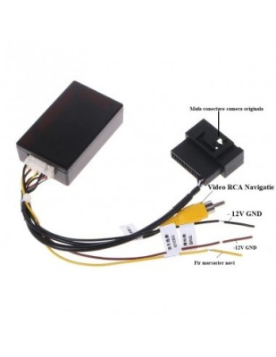 Interfata video camera marsarier pentru navigatie aftermarket VW, Skoda, Seat, Audi MI-20 foto
