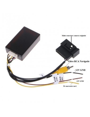 Interfata video camera marsarier pentru navigatie aftermarket VW, Skoda, Seat, Audi MI-20