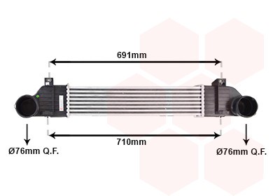 VAN WEZEL 30004353 Intercooler, compresor foto
