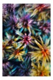 Tablou Canvas cu design floral abstract pentru decorarea casei, 26 x 39 cm, CMCLASS
