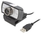 Webcam USB Full HD 1080p Neagră Argintie