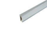 Plinta antistrop, rectangulara, pentru blat bucatarie, 45656, finisaj aluminiu, 2 m