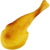 Jucarie pentru caini cu pulpa de pui, 28 cm, galben, CMCLASS