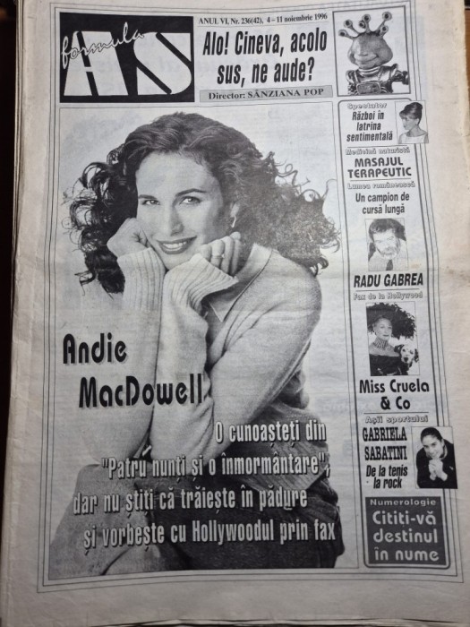 ziarul formula as 4 - 11 noiembrie 1996 - radu gabrea