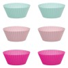 Forme de Silicon Cupcake, Set 6 Bucăți, Multicolor, Diametru 7cm, &Icirc;nălțime 3cm, Oem