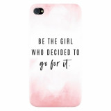Husa silicon pentru Apple Iphone 4 / 4S, Quotes Pink