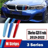 Ornamente Grila Fata BMW Seria 3 G20 (2019-2022), 8 Grile, Plastic, Tuning Exterior