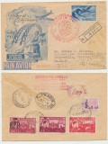 ROMANIA 1948 FDC UTM cu timbru aviatie randunica, circulat recomandat catre SUA