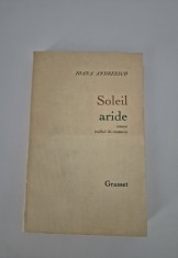Carte cu autograf Ioana Andreesco Soleil aride Carte in limba franceza