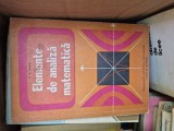 Elemente de analiză matematică vintage