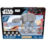 Macheta de asamblat, Wood WorX - Star Wars - AT-AT Walker, cu 90+ piese din lemn + vopsea, pensula si adeziv inclus