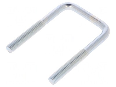 Bridă U oțel zinc filet 41mm lățime 43mm foto