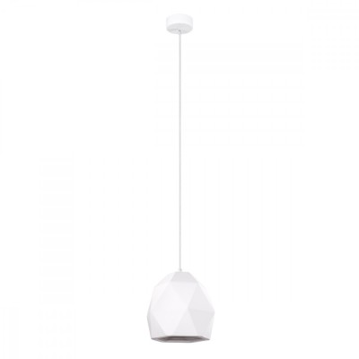 Lampă Suspendată Mint Alb Ceramic 1 Bec Diamant Modern De Interior foto
