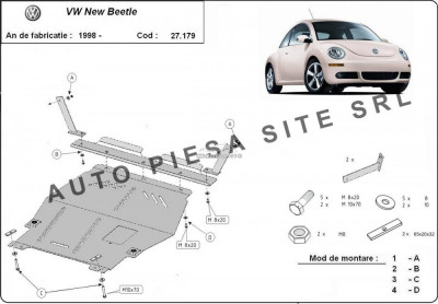 Scut metalic motor VW New Beetle fabricat in perioada 1998 - 2010 APS-27,179 foto