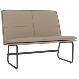 Cumpara ieftin Banca, cappuccino, 100x75x76 cm, piele ecologica