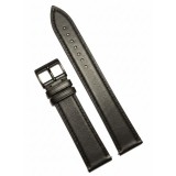 Cumpara ieftin Curea Ceas Piele Naturală WZ5430 &ndash; Model XXL Negru Mat cu Cataramă Neagra