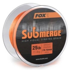 Fir Textil Scufundator Fox Submerge Bright Orange Sinking Braid 600m, 0.16mm, 25lb foto