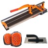 Masina de taiat gresie&nbsp;si faianta, aparat profesional, dispozitiv cu rulmenti, 800 mm, cu genunchiere si gletiera cu zimti, Rich, Richmann Exclusive