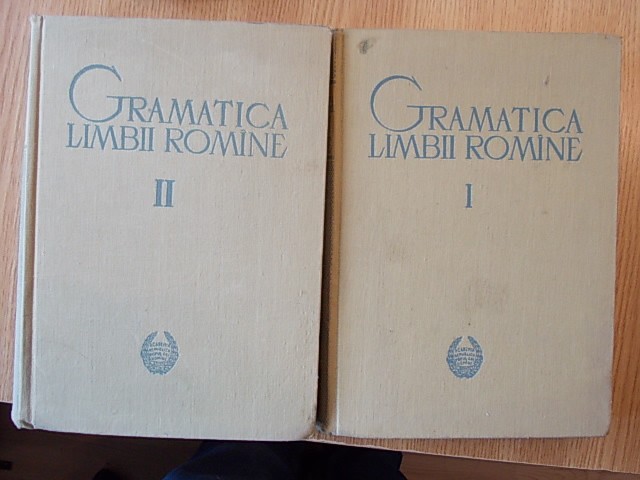 GRAMATICA LIMBII ROMANE VOL 1 SI VOL 2-EDITIA A 2 A, CARTONATA, r2a GRAMATICA LIMBII ROMANE VOL 1 SI VOL 2-EDITIA A 2 A, CARTONATA, r2a