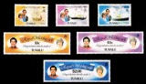 Tuvalu 1981, nunta regala, printul Charles si printesa Diana, MNH