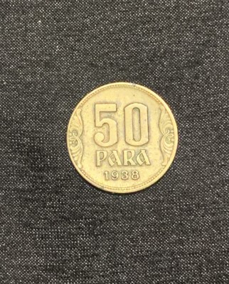 Moneda 50 para 1938 Iugoslavia foto