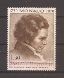 Monaco 1970 - 200 de ani de la nașterea lui Beethoven, MNH, Nestampilat