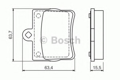 Set placute frana,frana disc MERCEDES C-CLASS (W202) (1993 - 2000) BOSCH 0 986 494 017 foto