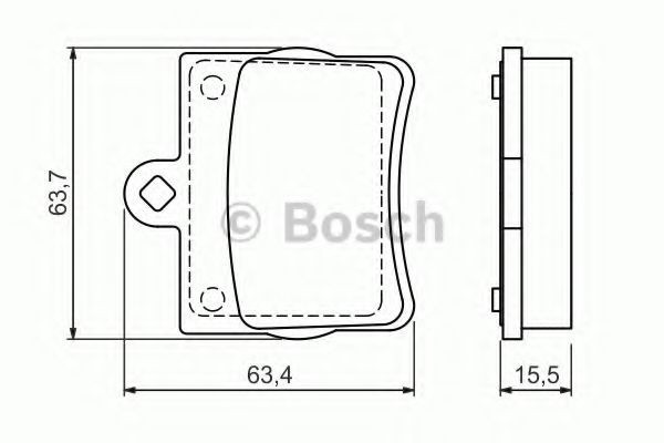 Set placute frana,frana disc MERCEDES C-CLASS (W202) (1993 - 2000) BOSCH 0 986 494 017