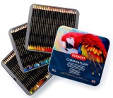 Cumpara ieftin Set 72 creioane colorate profesionale Derwent Chromaflow 2306014, cutie metalică, mină 3.5 mm, culori intense, textură fină, pentru desen și laye