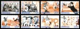 Mongolia 2002 - Seria Completă Istoria Clubului de Fotbal Juventus Torino (Juventus F.C. / Football Legends) 8 Valori MNH -MNG1