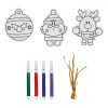 Set Creativ Crăciun, 13 Bucăți, Figurine Spumă, Multicolor, Include Markere și Fr&acirc;nghii, Oem