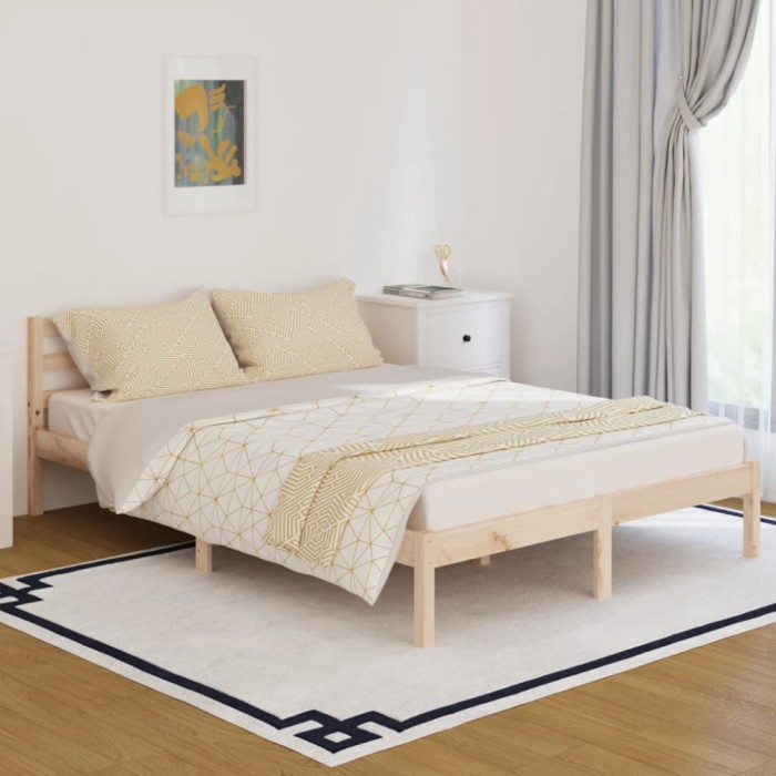 Gossi cadru de pat, 140x200 cm, lemn masiv de pin