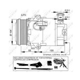 Compresor climatizare Opel Astra H (L48), Zafira B (A05) Nrf 32428