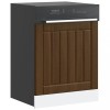 VidaXL Panou pentru mașină de spălat vase &quot;Lucca&quot; lemn stejar maro 853904