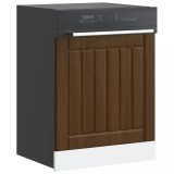 vidaXL Panou pentru mașină de spălat vase &quot;Lucca&quot; lemn stejar maro