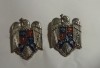 S 15 - semne de arma - metalice - servicii - argintii - 3.5/2.3 cm