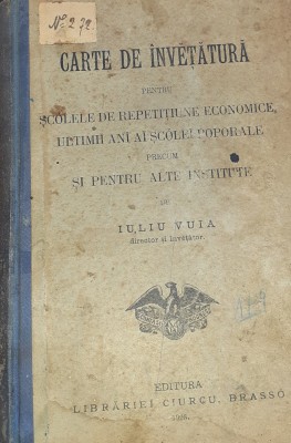 CARTE DE INVETETURA PEMTRU...IULIU VUIA BANAT 1903 foto