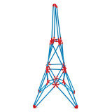 Jucarie din bambus Flexistix - Turnul Eiffel (62 piese), Hape