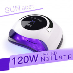 Lampa unghii DUBLA UV LED 120w SUN BQ-5T display, senzor, timer