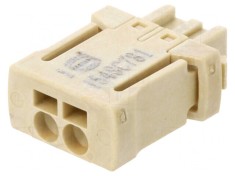 Mufa Conector Cablu-Placa har-flexicon 2,54mm 2 Piste 6A foto